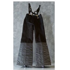 Snuggler Ski Snow Winter Pants & Gold-tone Suspenders Quilted Padded Legs 12 R